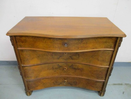 2525 - Komoda orech 1880  100 x 56 cm  V - 82 cm  -  11 900 kc 